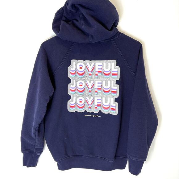 Spiritual Gangster - Joyful Classic Navy Blue Hoodie Sweatshirt- Size Medium - Picture 1 of 8